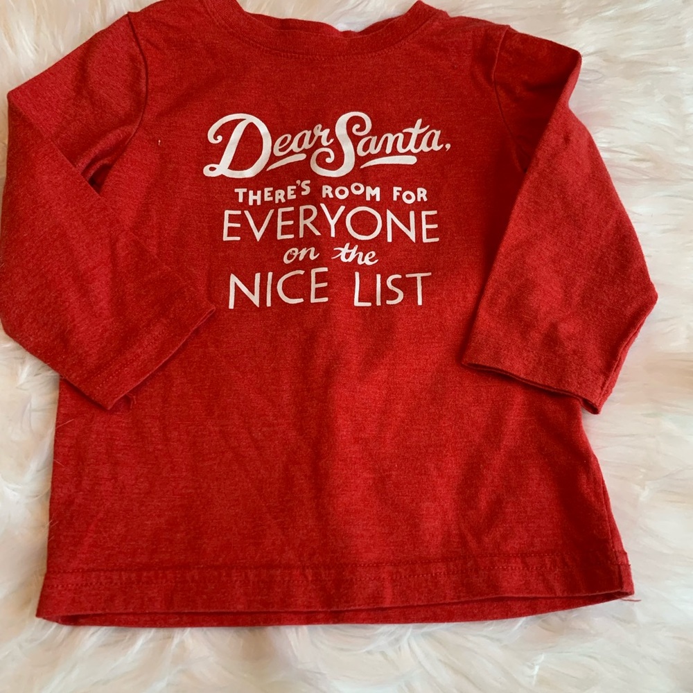Cat & Jack Christmas Holiday Shirt Size 18 Months